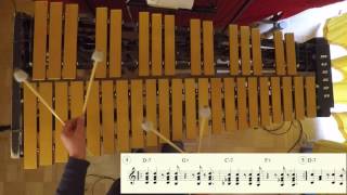 Jazz Vibraphone Etude 8 AfroCuban Montunos for Vibraphone [upl. by Samaria572]