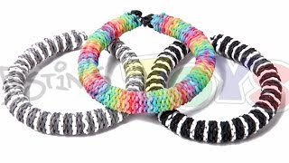 Rainbow Loom Inverted Hexafish Advanced Bracelet Tutorial [upl. by Eeliram858]