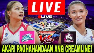 CREAMLINE VS AKARI  AKARI PAGHAHANDAAN ANG CREAMLINE PVL ALL FILIPINO CONFERENCE 2024 pvllive [upl. by Sirkin]