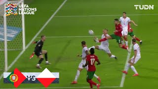 ¡CR7 FALLA y lo AMONESTAN  Portugal vs Polonia  UEFA Nations League 2024  TUDN [upl. by Dott206]