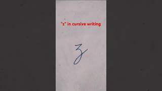 quotzquot in cursive handwriting 👈shortsshorttrendingenglishhandwriting cursivehowcalligraphy [upl. by Pillow]