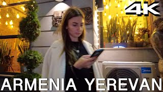 Yerevan 4K Walk City Night Walk Through Armenias Capital [upl. by Haronid639]