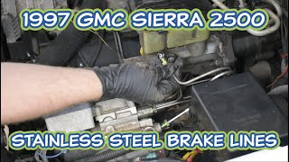 How to Install 19952000 ChevroletGMC K2500K3500 Diesel Brake Lines [upl. by Ahsias]