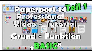 Grundfunktionen Paperport 14 professional Tutorial DMS Basic Features Paperport 14 Professional [upl. by Lucchesi]