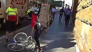 Sydney Taxi and Cyclist road rage bike [upl. by Sirois]