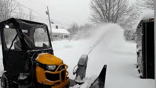 Snowblowing with Bercomac 48quot [upl. by Cesare]