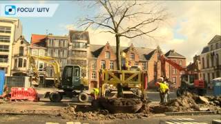 Bomen verplant in Roeselare [upl. by Cote]