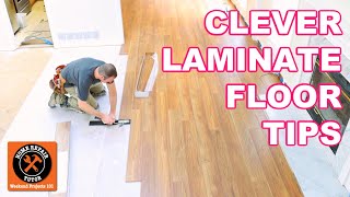 Laminate Floor Installation for Beginners  9 Clever Tips [upl. by Emearg]