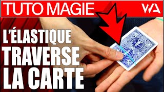 😁 MAGIE EXPLIQUÉE  lÉLASTIQUE TRAVERSE LA CARTE 😱 [upl. by Cyn571]