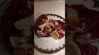 Insalata di polpo al limone su un letto di radicchio [upl. by Cristiona928]