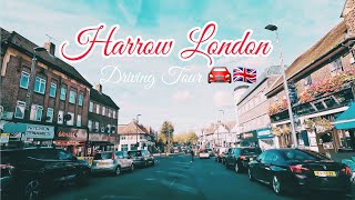 London Downtown Driving Tour  North Harrow to South Harrow Via Rayners Lane London 4K 🚘 🇬🇧 [upl. by Annavaig]