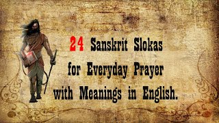 ।।BOOK3।। In English 24 Sanskrit Slokas for Everyday Prayer with Meanings in English [upl. by Dust]