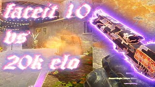 Faceit lvl 10 vs 20k ranked players from premier Eco vs Full buy 4K [upl. by Ahsilak]