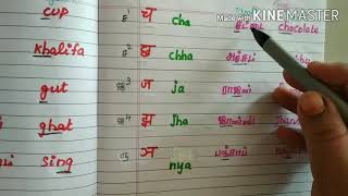 How to learn hindi consonants with English and Tamil examples [upl. by Kushner]