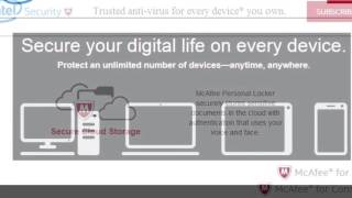 Try McAfee Livesafe Free  Intel Security [upl. by Haram]