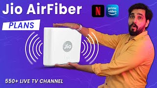 Jio Air fiber Plans with Netflix and 15 more OTT Apps Jio Air fiber Vs Jio Fiber [upl. by Neeli815]