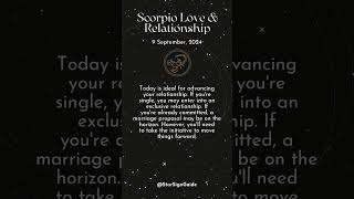 Horoscope Daily  Scorpio Daily Horoscope  090924  Health Wellness Love amp Relationship [upl. by Lotsyrk764]