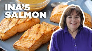 Ina Gartens 5Star Grilled Salmon  Barefoot Contessa  Food Network [upl. by Berner]