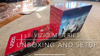 VIZIO MSERIES 51 Sound Bar Unboxing and initial set up [upl. by Steinberg]