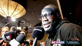 “TIL THIS DAY” Deontay Wilder RAW footage as Bronze Bomber LOSES IT with reporter [upl. by Ekalb]