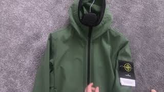 Stone Island  Light Soft Shell R EDye SS22 Jacket Review  Mens Clothing [upl. by Anilahs259]