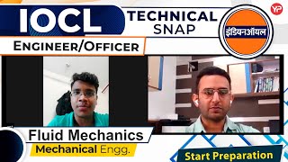 Fluid Mechanics Technical Snap for IOCL EngineerOfficer  Mechanical Engg  Start Preparation [upl. by Sothena673]