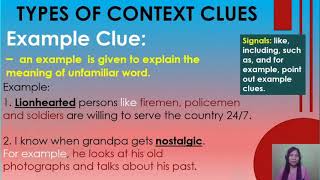 Types of Context Clues [upl. by Mccormac]