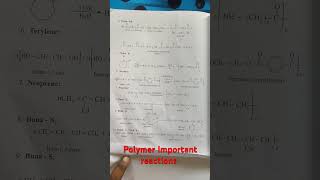 PG TRB CHEMISTRYPolymer12th stdImportant Reactions chemiworld8571 [upl. by Warden]