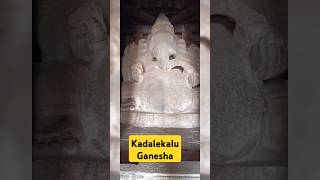 🙏Kadalekalu Ganesha is one of the largest statues of Lord Ganesha in HampiGanesha statue is 46 mtr [upl. by Olnee]