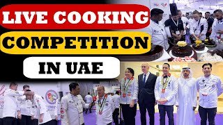 Live Cooking Competition in UAE  More than 1000 chefs come around the world in Expo Culinaire [upl. by Bolte]