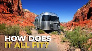 Only 20 feet but kitchen for DAYS 2024 Airstream Bambi 20FB  RV Review [upl. by Quiteria]