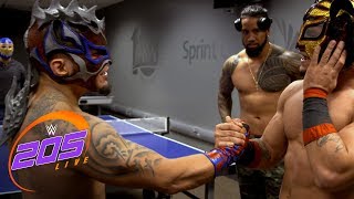 Kalisto amp Lince Dorado celebrate The King of Flights victory WWE 205 Live Exclusive Feb 6 2018 [upl. by Racklin]