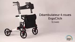 ErgoClick  Déambulateur facilement pliable et léger [upl. by Obeded715]