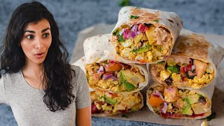 How to make incredible vegan breakfast burritos at home [upl. by Nnanerak]