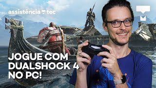 Como usar o controle DualShock 4 do PlayStation 4 no PC na Steam e fora dela – Assistência Tec 047 [upl. by Yartnod]