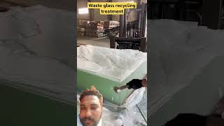 Waste glass recycling treatment satisfying ytshorts shorts [upl. by Jarrid]