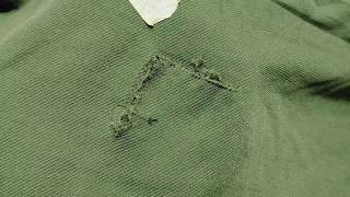 Teach yourself the perfect solution to magically fix a hole in your clothes with a needle and thread [upl. by Inigo]