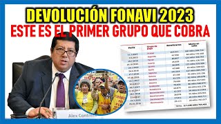 DEVOLUCIÓN FONAVI 2023 Este es el primer grupo de FONAVISTAS que cobrará el 14 de diciembre 2023 [upl. by Eidoow]