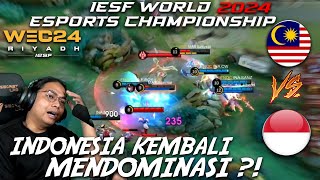 MALAYSIA VS INDONESIA SEMIFINALS MATCH 2 IESF WEC 2024 [upl. by Girard]