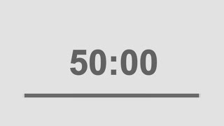 50 minutes countdown timer with alarm [upl. by Xylon]