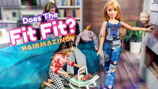 Can Hairmazing Fashion Fit A Barbie Does The Fit Fit  Doll Fashion From Walmart [upl. by Bunting623]