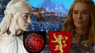 Game of Thrones castle siege battle UEBS simulation  Daenerys Targaryen vs Cersei Lannister armies [upl. by Del]