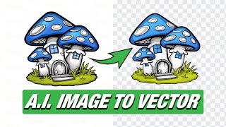 Convert AIGenerated Images to Vector Illustrations  Adobe Illustrator Tutorial [upl. by Katina]