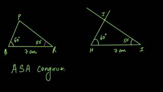 Triangle congruence criteria Hindi  Congruence of triangles  Class 7 India  Khan Academy [upl. by Akirea]