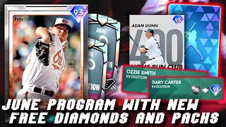 JUNE Monthly Program FREE Diamonds And PACKS NEW Diamond Legend Pack Coming MLB The Show 21 [upl. by Gannon323]