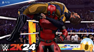 WWE 2K24  Dead Pool vs Wolverine  Extreme Rules Match  Summer Slam [upl. by Shep195]