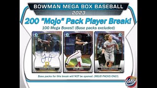 2023 BOWMAN 200 MOJO PACK Player Break 4 eBay 101024 [upl. by Bryana]