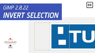 GIMP Tutorial  General 9  How to invert a selection [upl. by Rovner116]