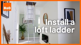 How to install a loft ladder  DIY [upl. by Hahcim]