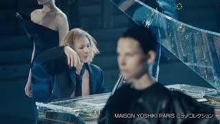 YOSHIKI、圧巻のピアノ生演奏！「メゾン ヨシキ パリ」ミラノコレクションでデビュー [upl. by Eelsel]